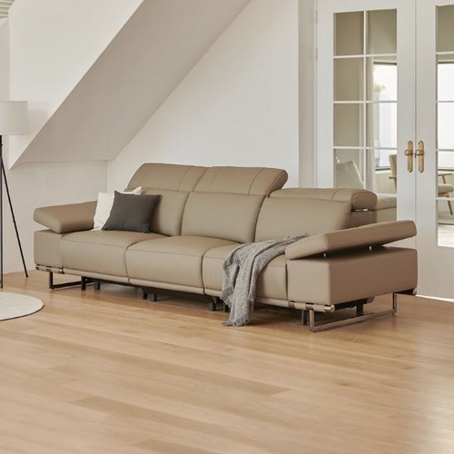 라로퍼니처 모먼트 천연가죽 리클라이너 4인용_이미지