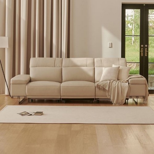 라로퍼니처 모먼트 천연가죽 리클라이너 4인용_이미지