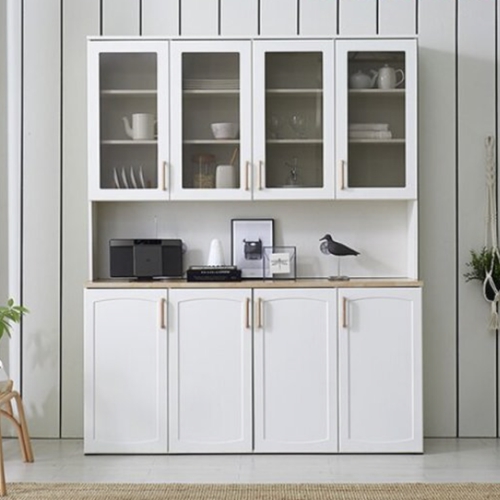 데코라인 코넬 모다 수납형 주방수납장 상부장 세트 1600L_이미지