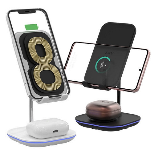 스카이랩 필 W32 10W 2in1 무선충전기