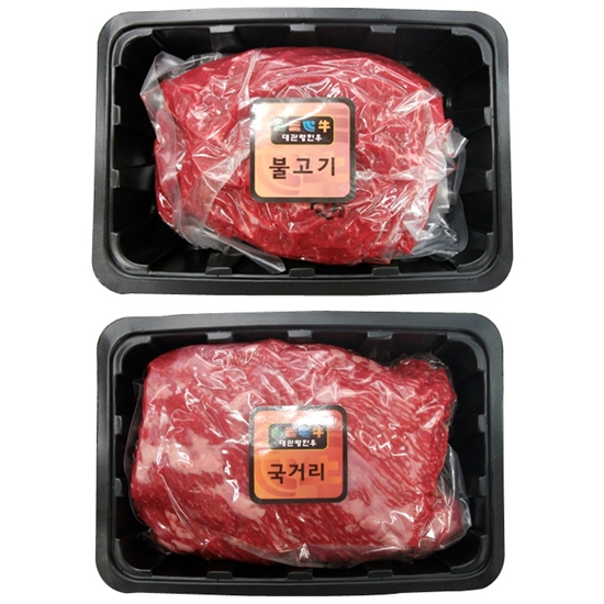 평창영월정선축협 대관령한우 1등급이상 불고기/국거리 기획플러스세트 1호 1.2kg [1개]