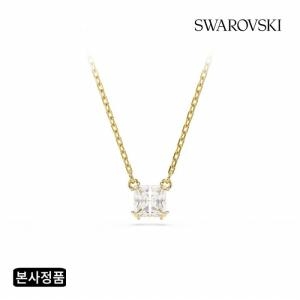 스와로브스키  여성 Stilla 스퀘어 컷 톤 목걸이_5693153