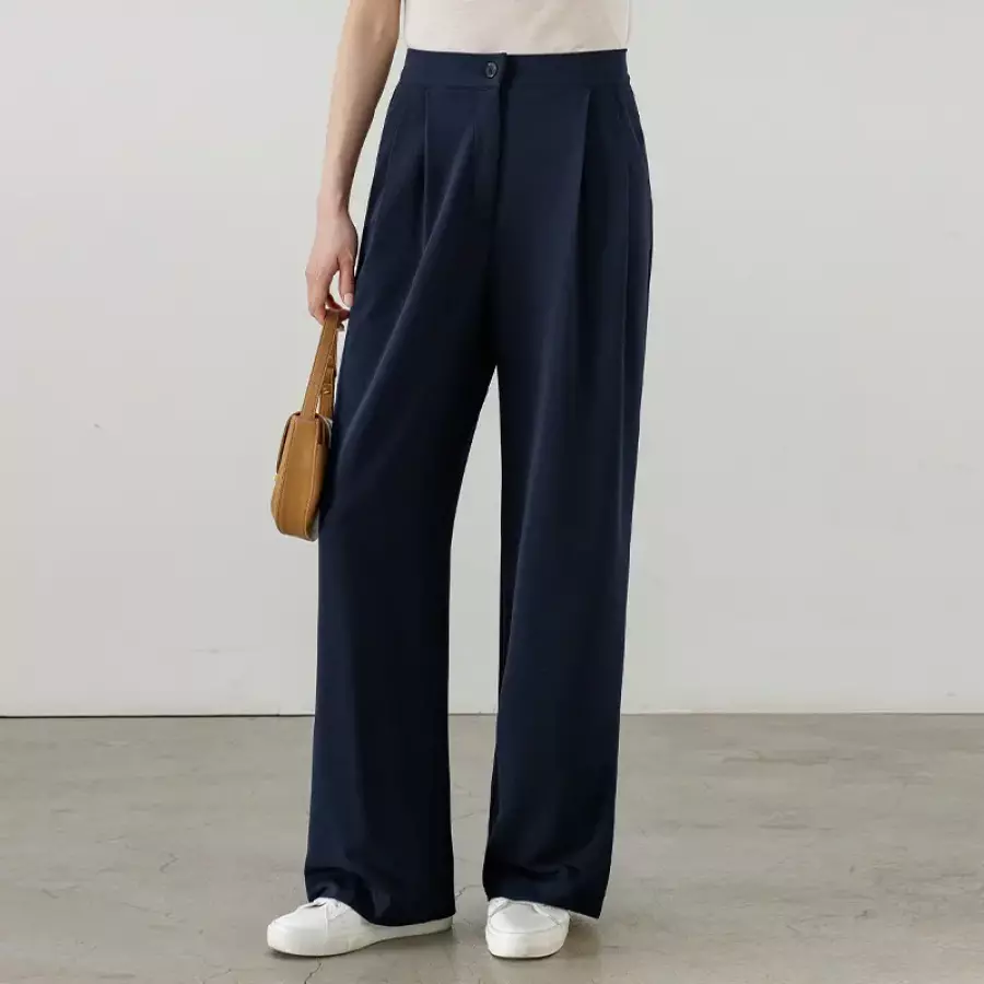 23일 배송 FRENCHCHIC 인생360 3단기장 쫀득쫀쫀 소프트 투핀턱 와이드 슬랙스 여름VER. _F6S389SL 12235791 20