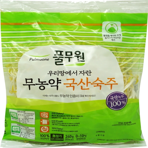풀무원 무농약 국산 숙주나물 240g (1개)_이미지