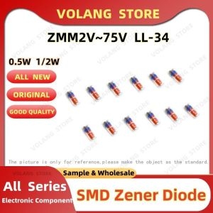 제너 다이오드 LL-34 ZMM2V0 2V2 2V4 2V7 3V3 3V6 3V9 4V7 5V1 5V6 6V8 7V5 9V1 10..
