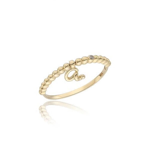 로이드 로이드 러브포엠 이니셜 A 14K GOLD 반지 LRS2189AG_이미지