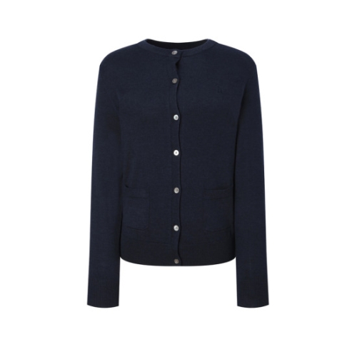 LF 헤지스레이디스 여성 스테디셀러NEW네이비 멜란지 울 가디건 WSSW4D8C1N2