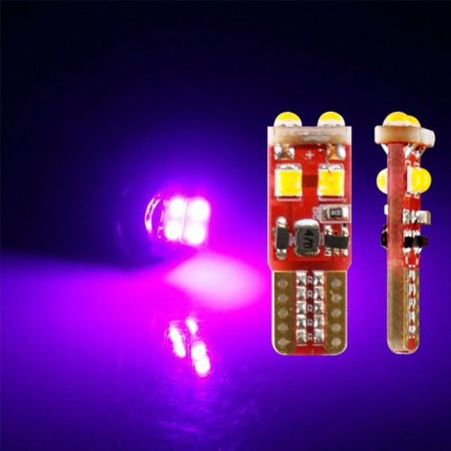 삼항 T10타입 12V 양면 6발 LED (핑크)_이미지