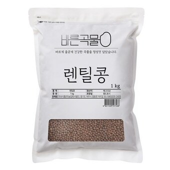 두보식품 바른곡물 <b>렌틸</b><b>콩</b> 1kg