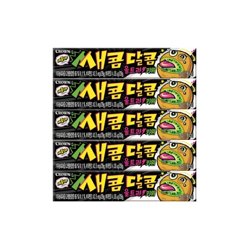 크라운제과 새콤달콤 울트라 키위 29g (5개)