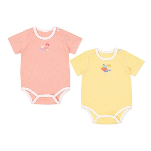 중동텍스타일 오가닉맘 솔티옐로환타면모달반소바디수트 택 1 MLMLQS01-OR