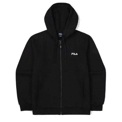 휠라 면혼방 기모 트레이닝자켓 FS2FTF4102X (BLK, 블랙)_이미지