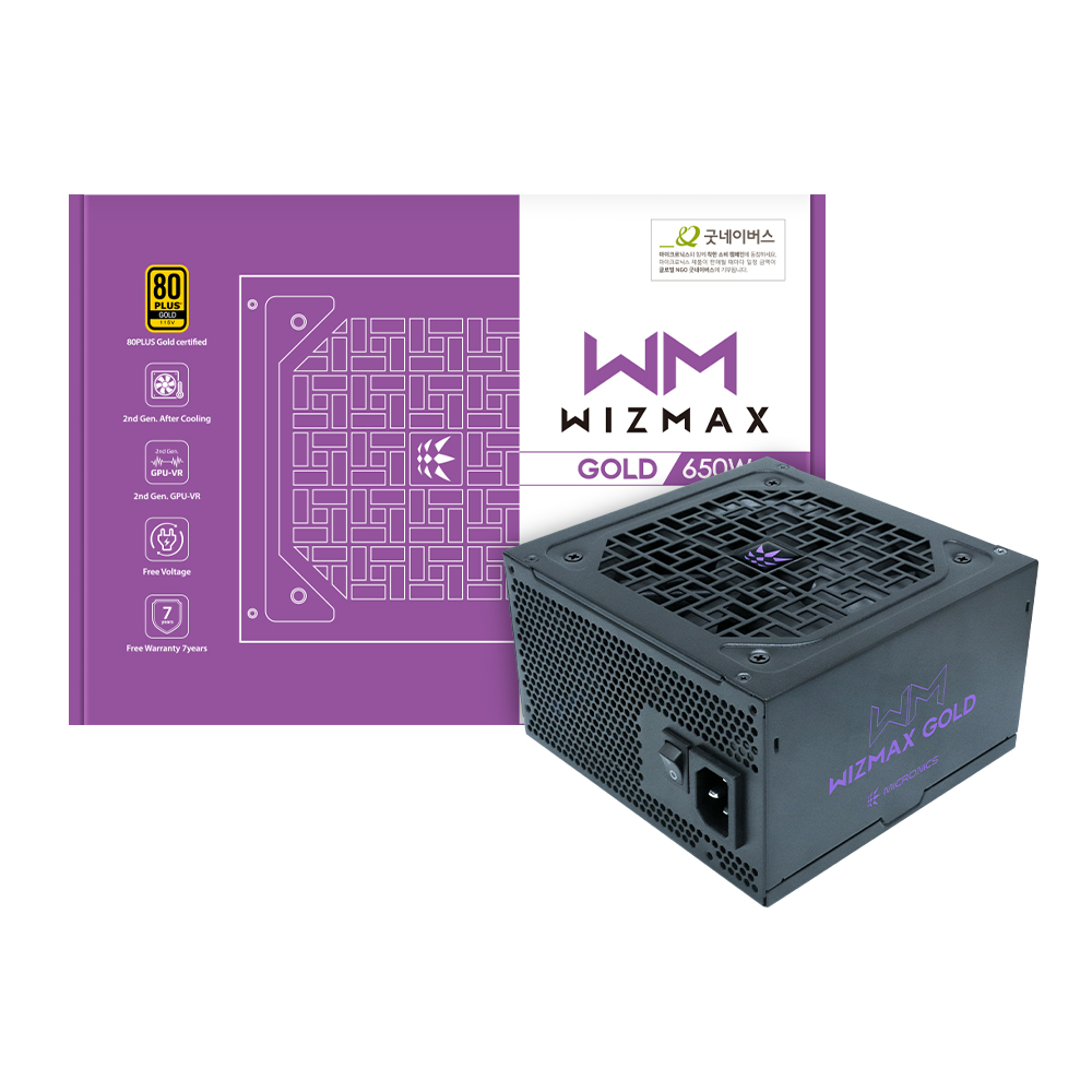 마이크로닉스 WIZMAX 650W 80PLUS골드