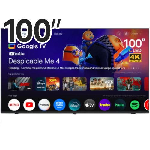 문앤썬 인스파이어 100인치 QLED 4K UHD 스마트 구글TV (벽걸이)_이미지