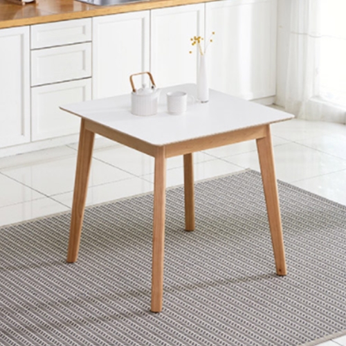 엠하우스 엠비오 원목 HPM 사각 식탁 800 (의자별도)_이미지