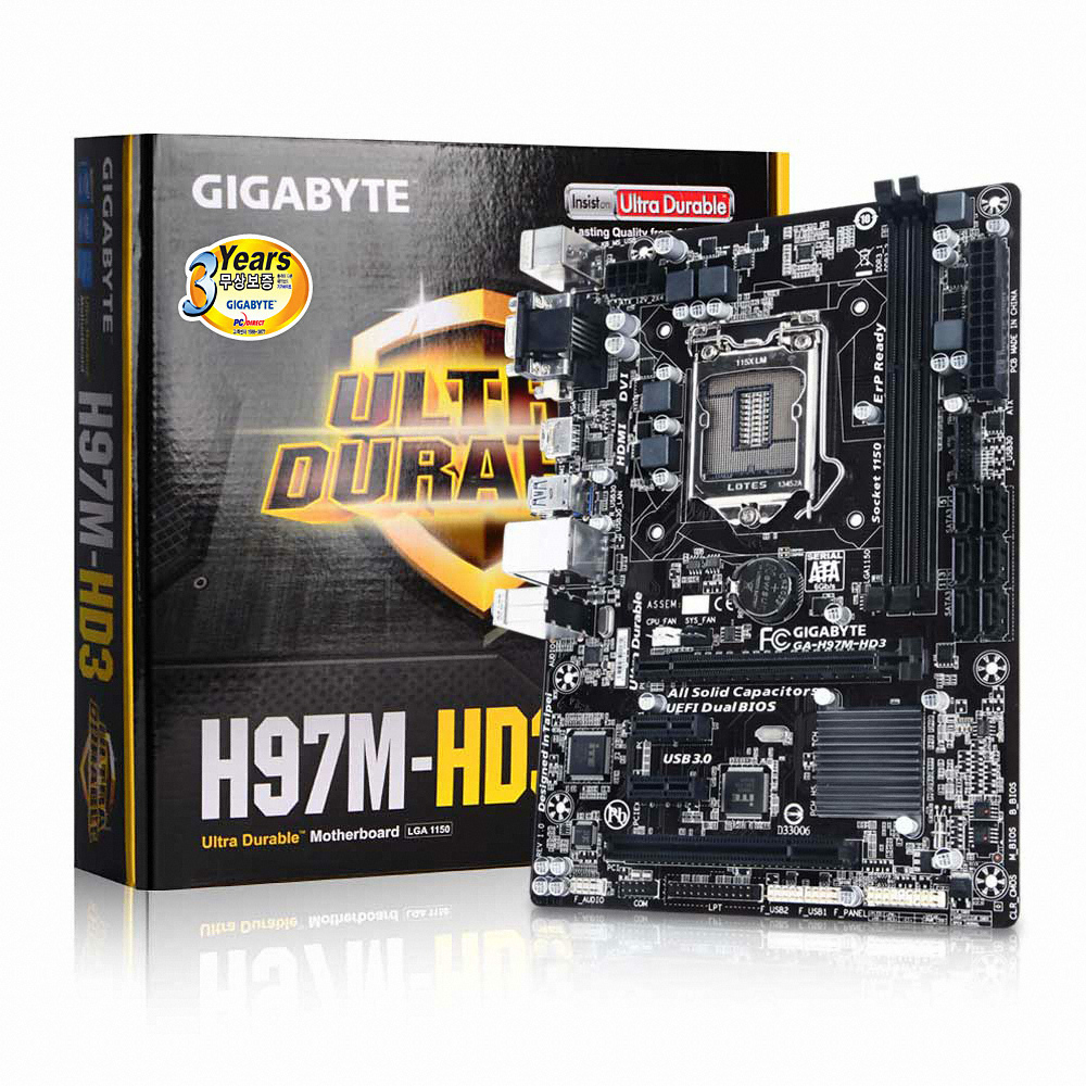 GIGABYTE GA-H97M-HD3 듀러블에디션 피씨디렉트_이미지