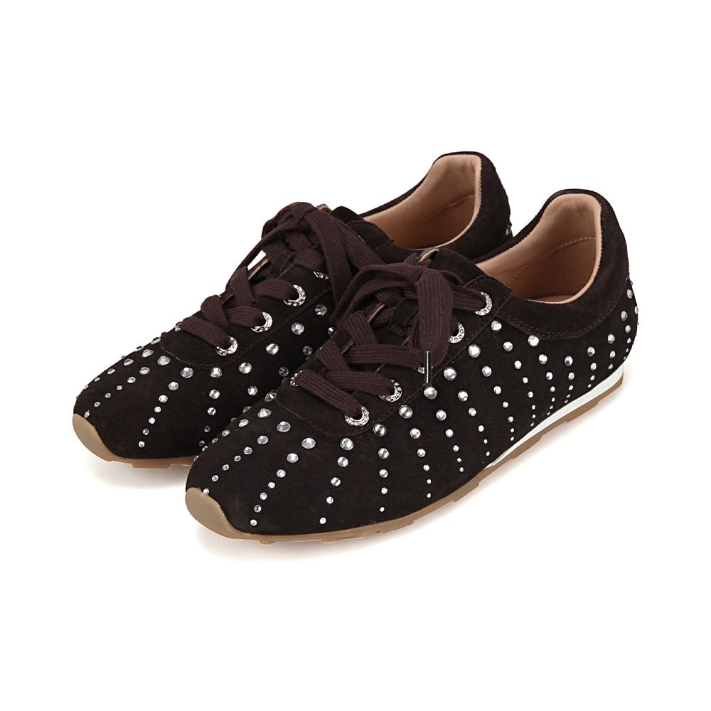 바바라 양가죽 스웨이드 트렌디한 여성스니커즈 1.5cm 2컬러 BBJ173