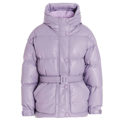 옌키옌키 여성 MICHLIN 다운 패딩 비건 LEATHER LILAC IIC016li