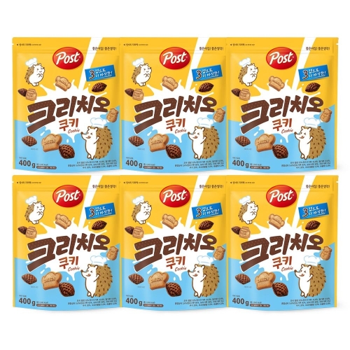 동서식품 포스트 크리치오 쿠키 400g (6개)_이미지