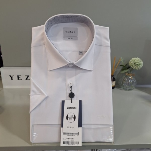 패션그룹형지 예작 신축성이 좋은 스판 슬림반팔셔츠 YJEMBS250-WH_BP_BP