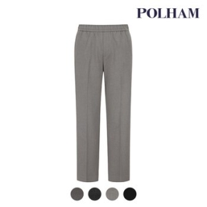 폴햄 남성 기모 세미와이드핏 밴딩 슬랙스 팬츠_PHD4PP1033_이미지