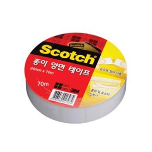 3M 스카치 종이 양면 테이프 24mm x 10m (3개)_이미지