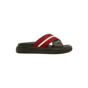 발리 5658731 Jake 6300473 Mens Black/Red Calf Plain Leather Sandals 12163.._이미지