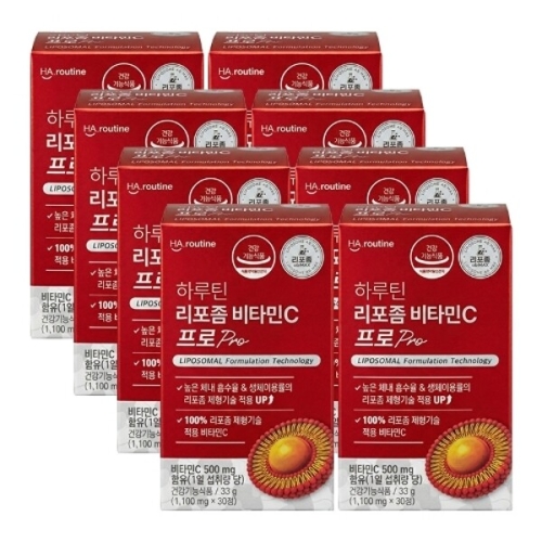 하루틴 리포좀 비타민C 프로 1100mg 30정 (8개)_이미지