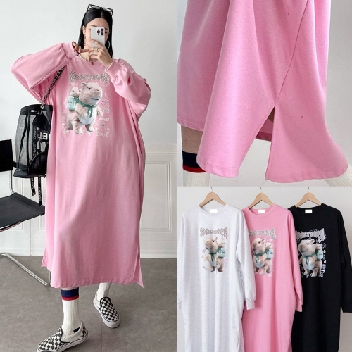 아이우먼 위쉬몰 MA 카피바라나염면롱원피스 T867H502 빅사이즈