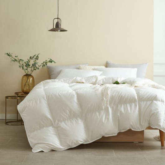 폭스베딩 사계절용 헝가리 솜털80% 숨 쉬는 텐셀 구스 이불 (싱글 S)_이미지