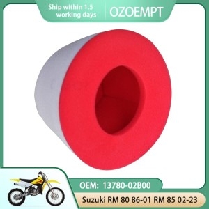 스즈키 OZOEMPT 오토바이 에어 필터 듀얼 레이어 폼 RM 80 8601 RM 85 0223 에 적용 OEM 1378002B00