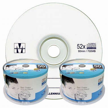 Millennium CD-R 700MB 52x 케익 (100장)
