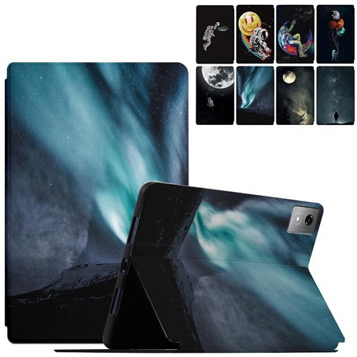 아이디어탭 프로 12.7 유니버스 프린팅 스탠드 플립 가죽 케이스