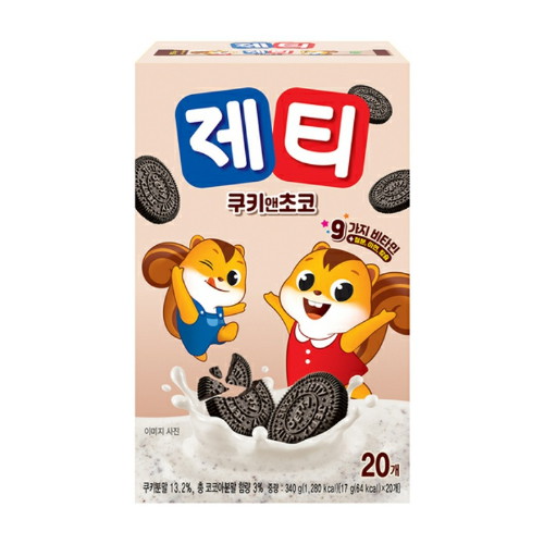 동서식품 제티 쿠키앤초코 20T이미지입니다. 누르면 해당 게시물로 새창이동합니다.