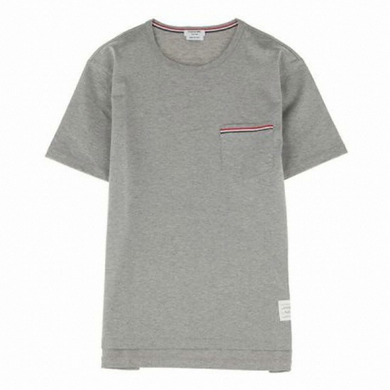 톰브라운 삼선 라이닝 반팔티셔츠 MJS010A 01454 (055, 그레이)_이미지