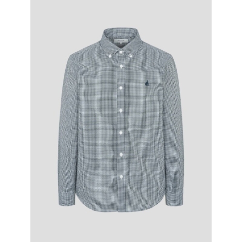 삼성물산 빈폴 AVE 시어서커 마이크로 깅엄 셔츠 그린 BC5364C19M BS