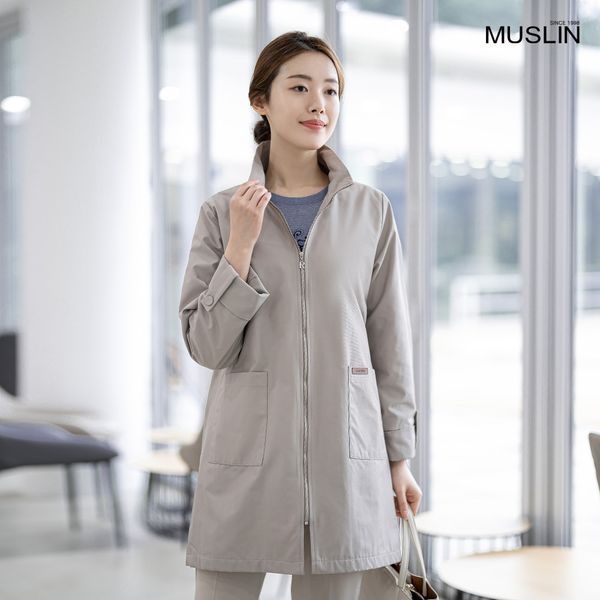 모슬린 엄마옷 차이나 하프 사파리자켓 MQG126123 마담 미시 중년여성 빅사이즈 할머니옷 50대 60대 70대