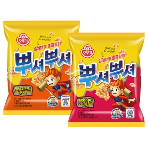 뿌셔뿌셔 2종 양념치킨맛/ 5개+떡볶이맛/ 5개 총10개