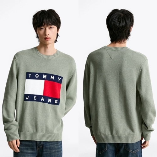 타미힐피거 국내판 멜란지 플래그 스웨터 T32F7KTO41TMT1M1P 303057