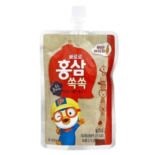 건강마을 팔도 뽀로로 홍삼쏙쏙 포도 블루베리 100ml (1개)
