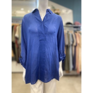 안지크 세이브존07 롤업소매 린넨 블라우스 AA2BL5100_이미지