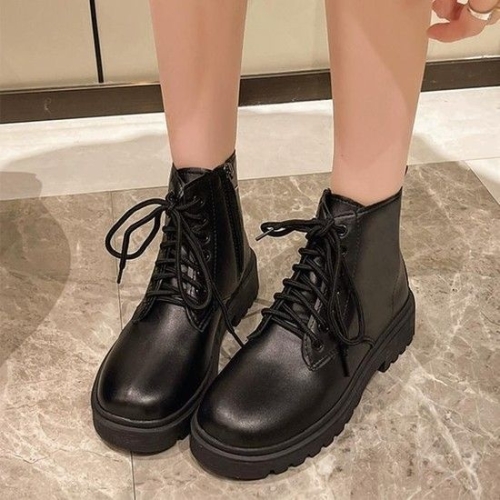 더블디 볼드솔 레더 여성 하이 빅사이즈 워커 US507 42003235_이미지