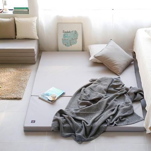 더블샵 듀얼PU 3단 접이식 매트리스 S (7cm)_이미지