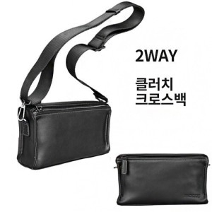 파디오 국내 고급 천연 소가죽 2WAY 미니 클러치/남자 크로스백 데일리백 BP92067
