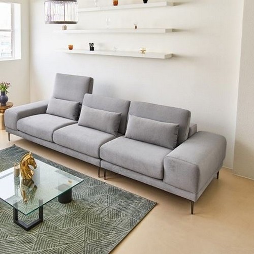 에싸 모이트 리프트기능 리브 패브릭 소파 4인용 (스툴별도)_이미지