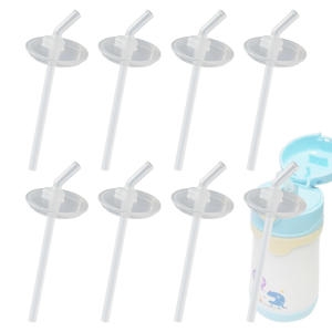 빨대컵 호환 빨대리필8P+세척솔2P