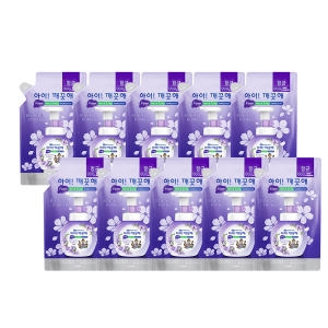 아이깨끗해 블루밍퍼플 항균 폼 핸드 솝 리필 200ml (10개)_이미지