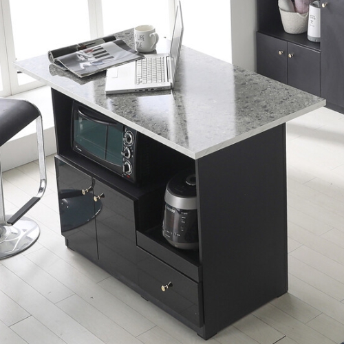 블리스데코 아델라 광파 수납 홈바 아일랜드 식탁 1300 (의자별도)_이미지