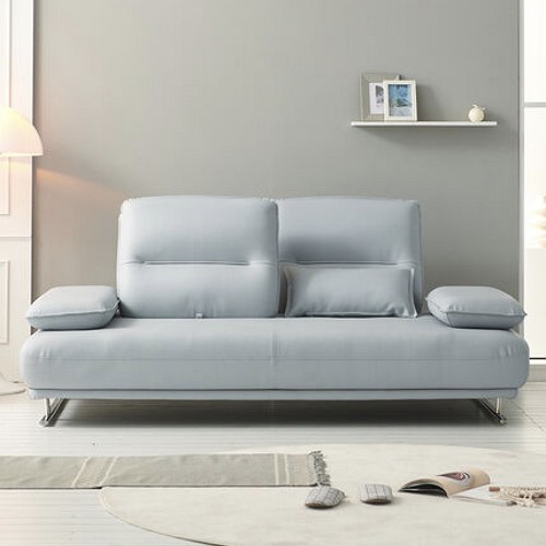 우아미가구 카리안 스윙 가죽소파 3인용 (스툴포함)_이미지