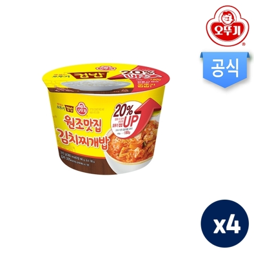 오뚜기 컵밥 원조맛집 김치찌개밥 310g (4개)_이미지